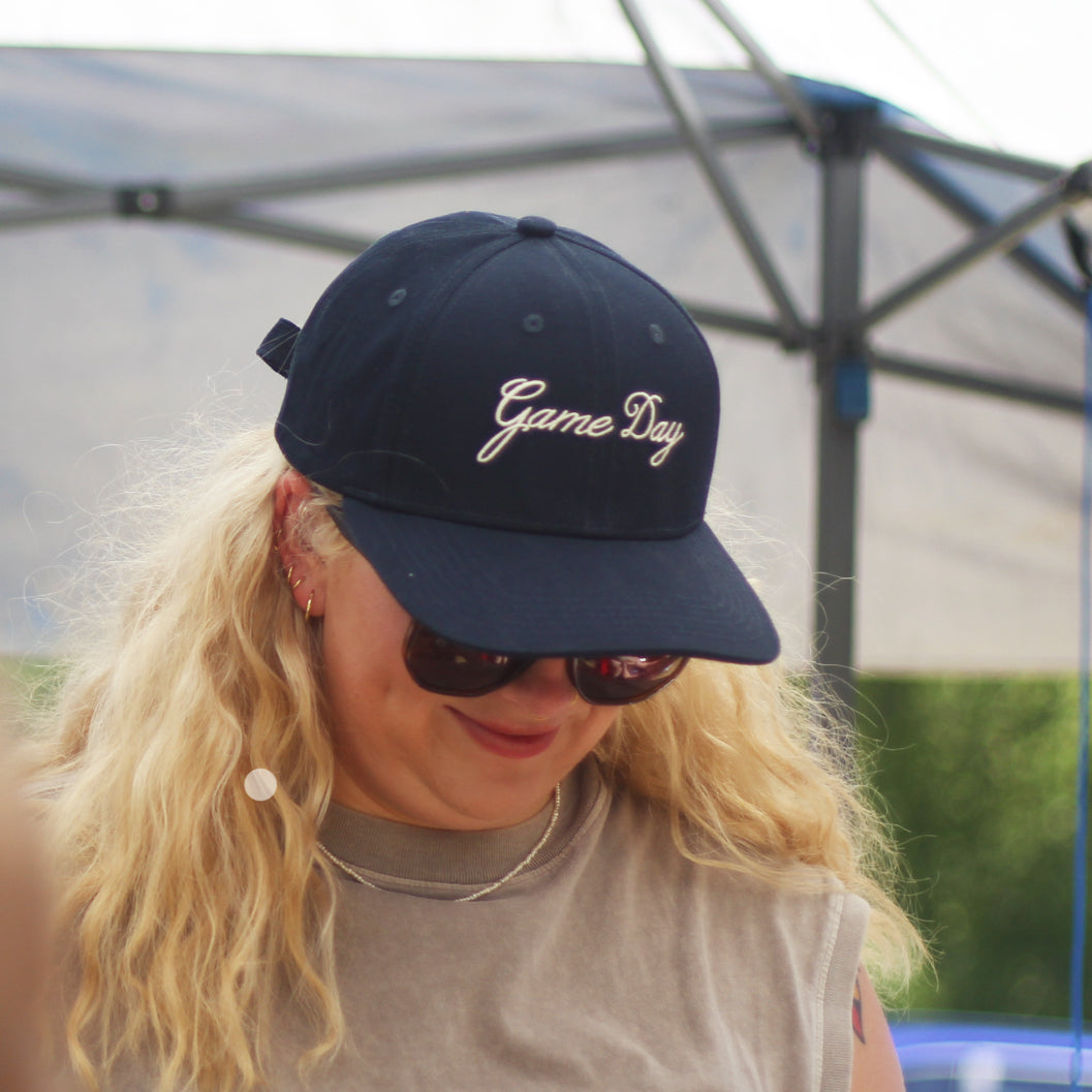 Game Day Navy Bow Hat