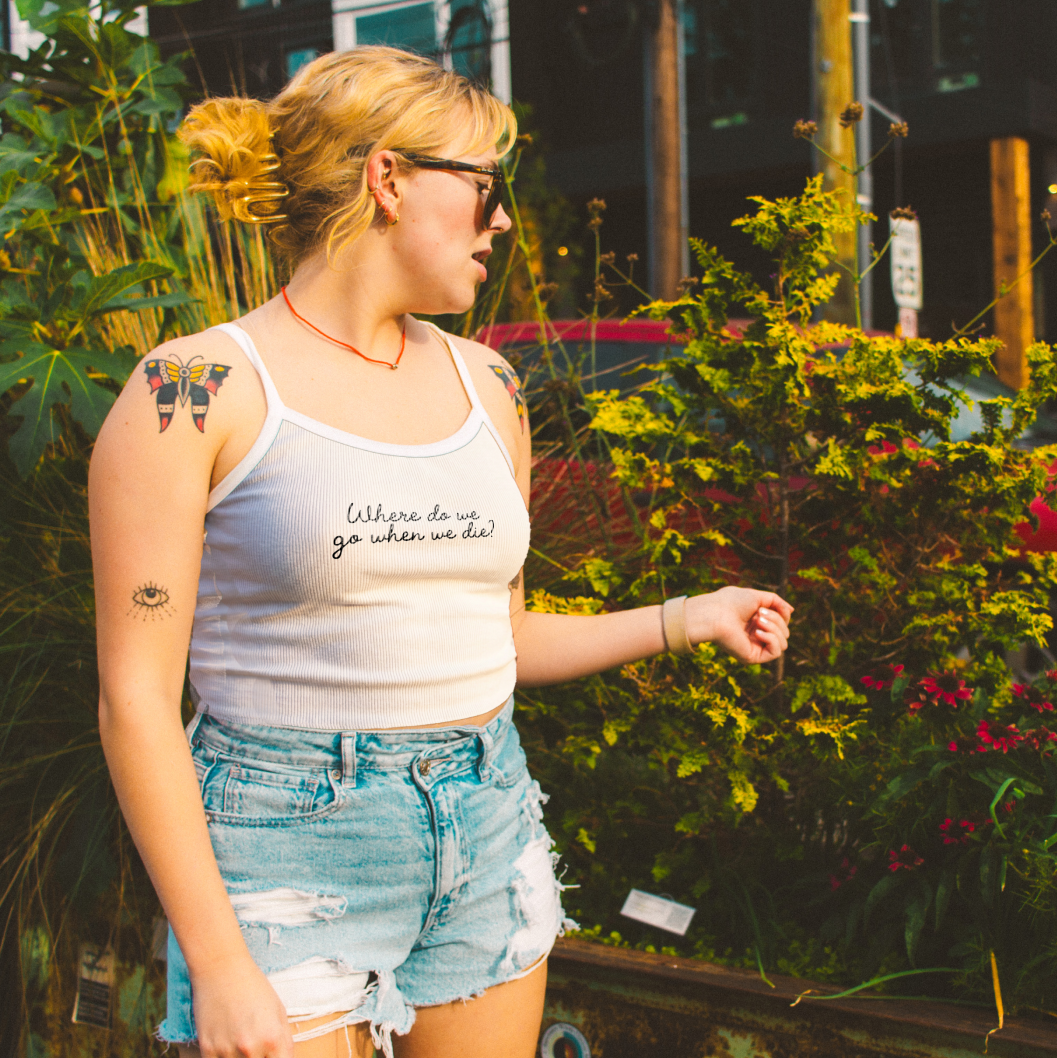 When We Die Crop Tank