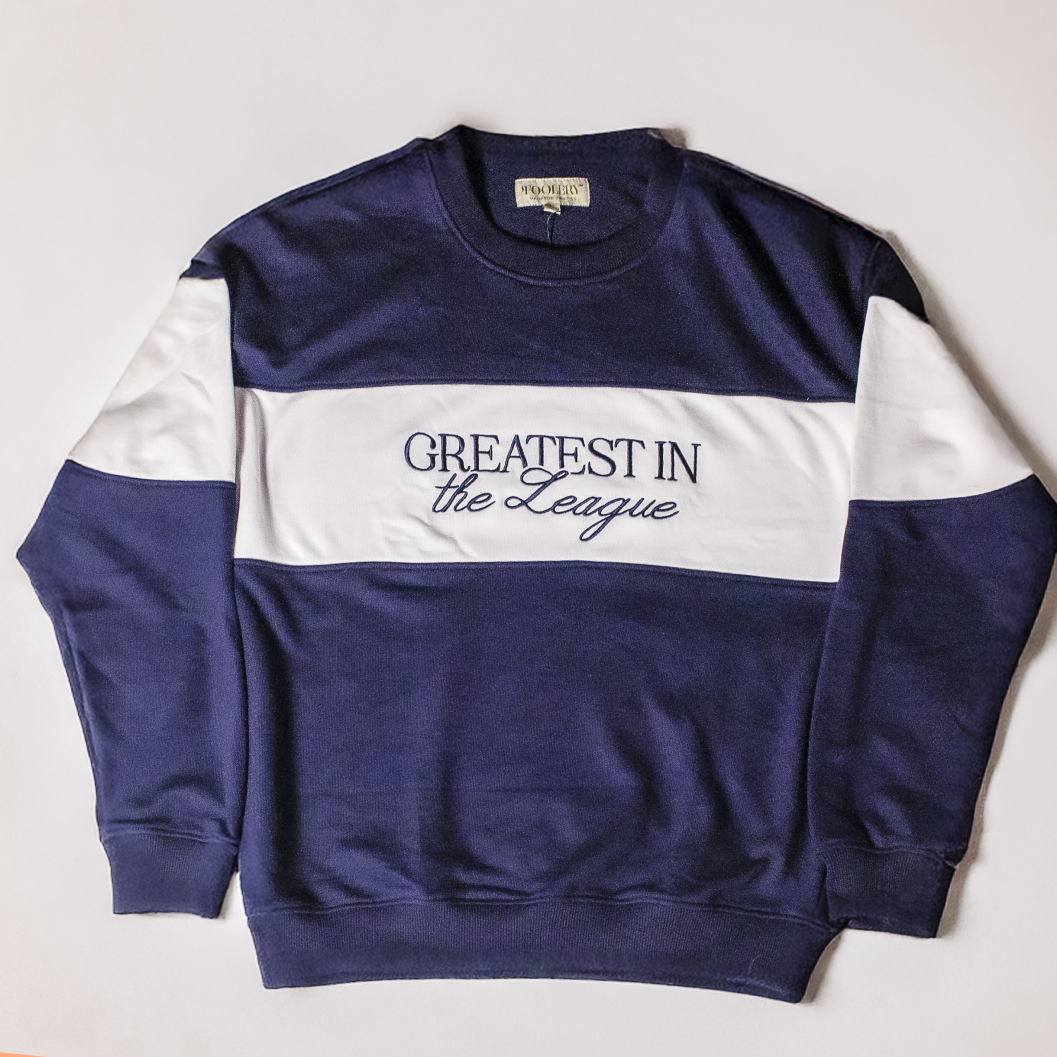 Navy Game Day Classic Varsity Crewneck