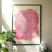 Expensive Energy Poster