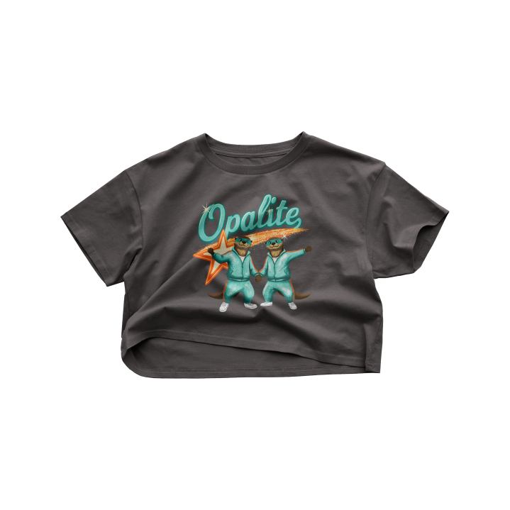 Otters in Opalite Crop Top