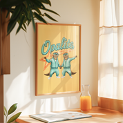Otters in Opalite Poster