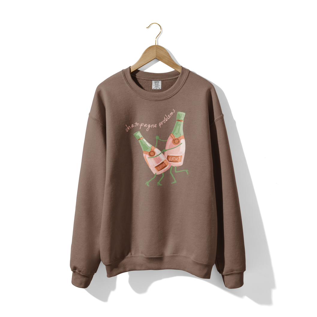 Champagne Problems Lightweight Crewneck