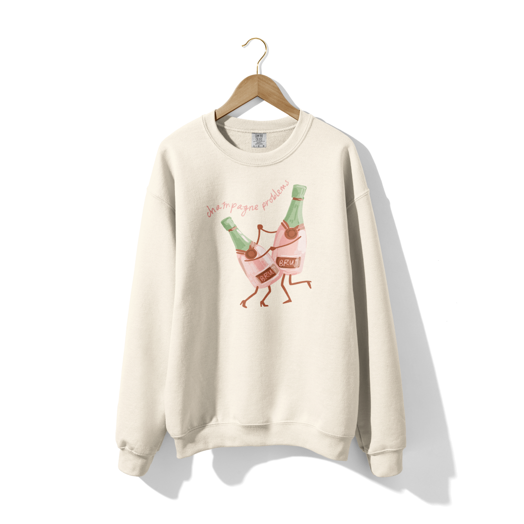 Champagne Problems Lightweight Crewneck