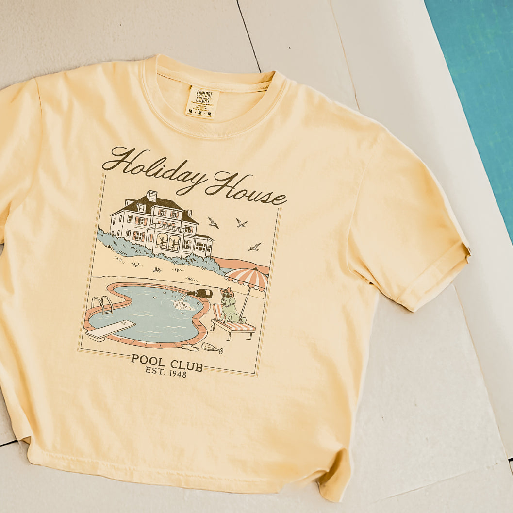 Holiday House Pool Club Crop Top