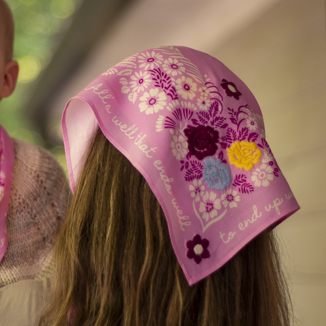 Embroidered All's Well That Ends Well Bandana
