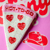Hot-To-Go Beaded Pizza Purse