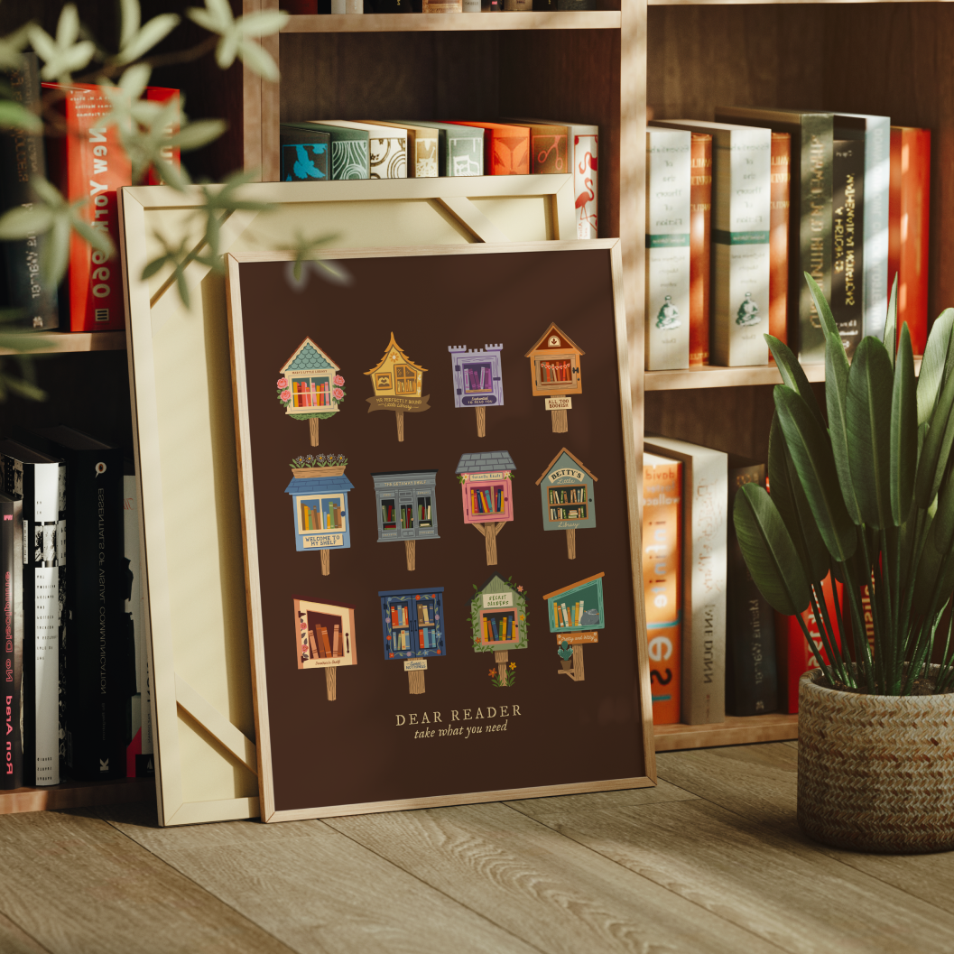 Brown Dear Reader Print