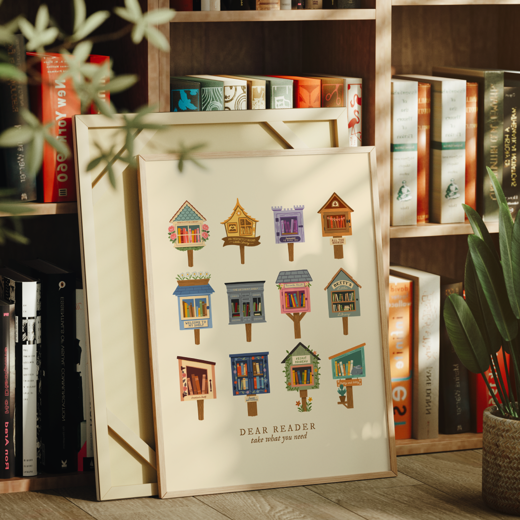 Ivory Dear Reader Print