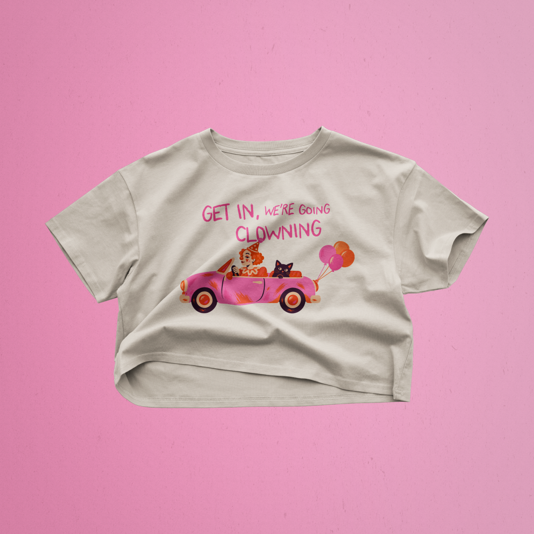 Going Clowning Crop Top