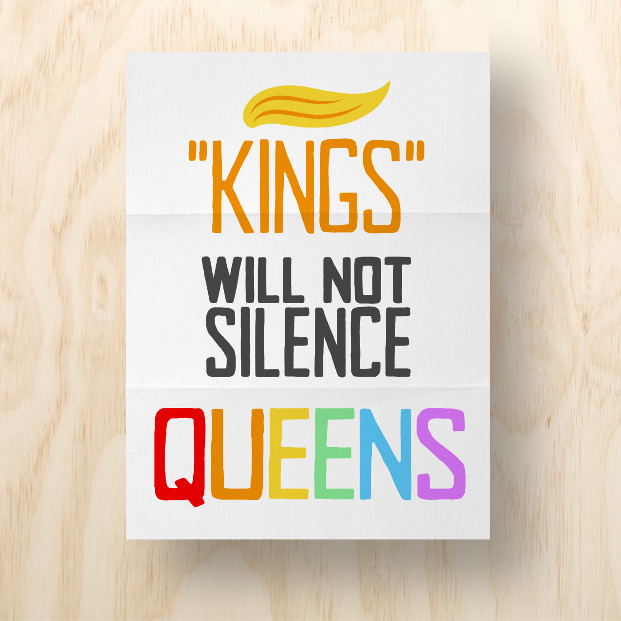 Queens Printable Protest Sign
