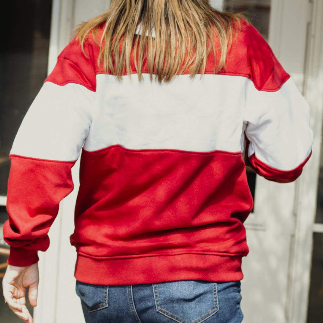 Red Game Day Classic Varsity Crewneck