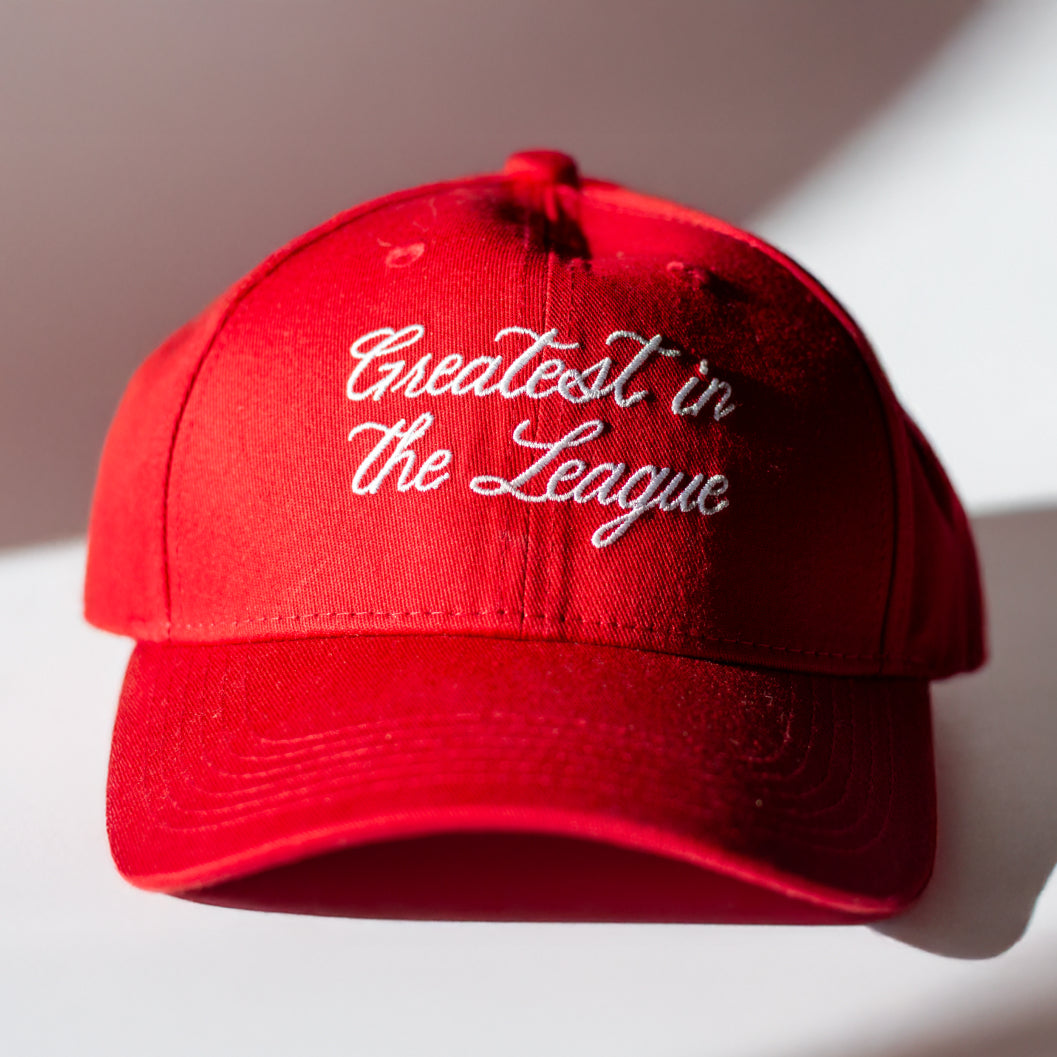 Greatest in The League Red Bow Hat