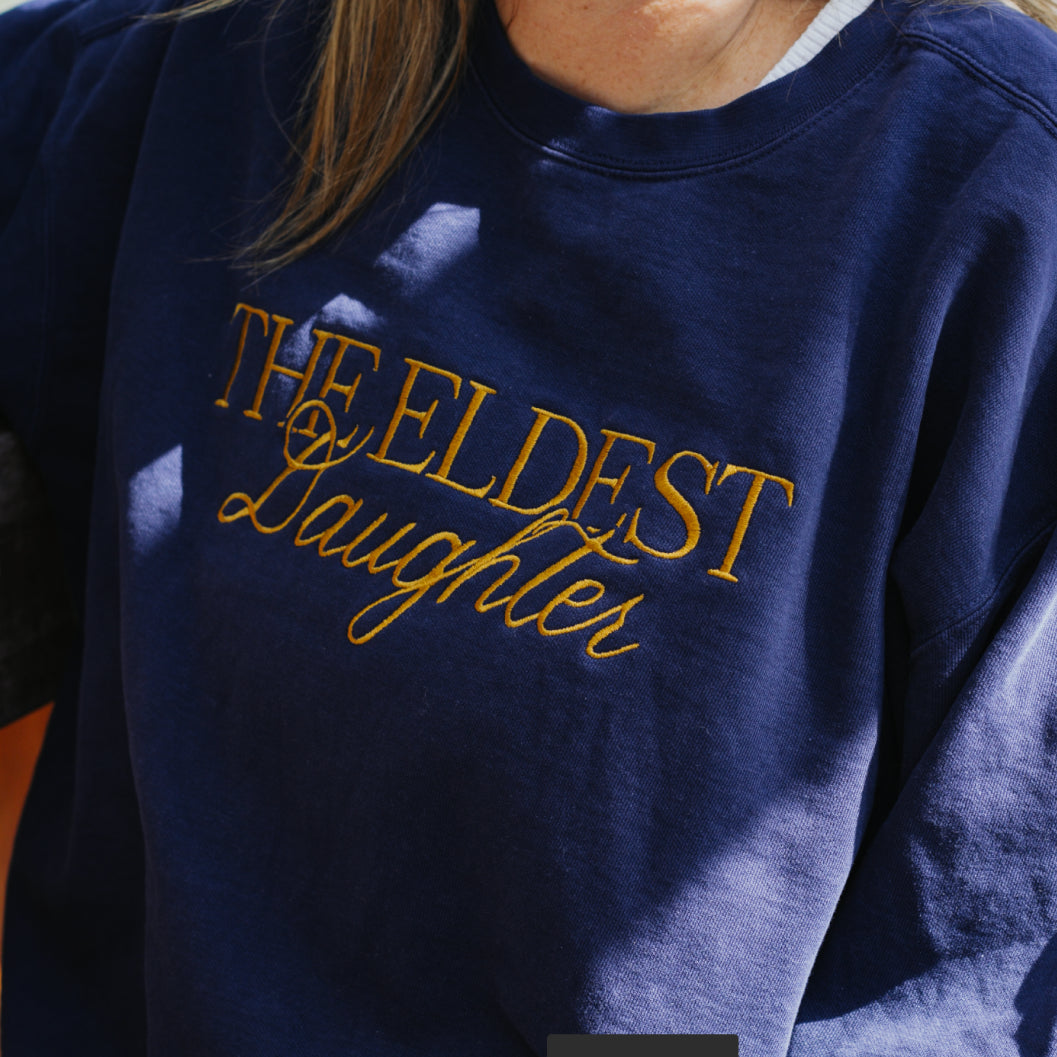 The Eldest Daughter Embroidered Crewneck