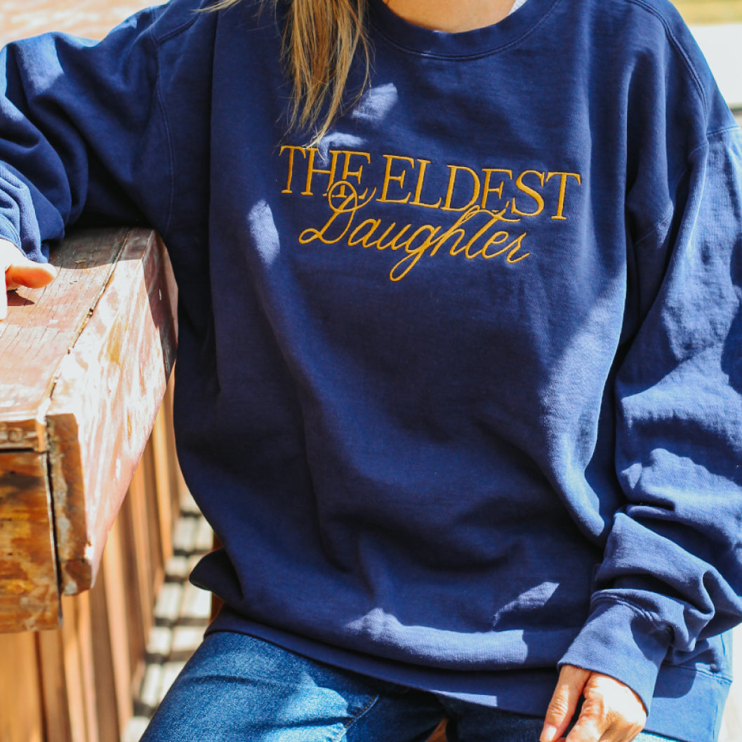 The Eldest Daughter Embroidered Crewneck