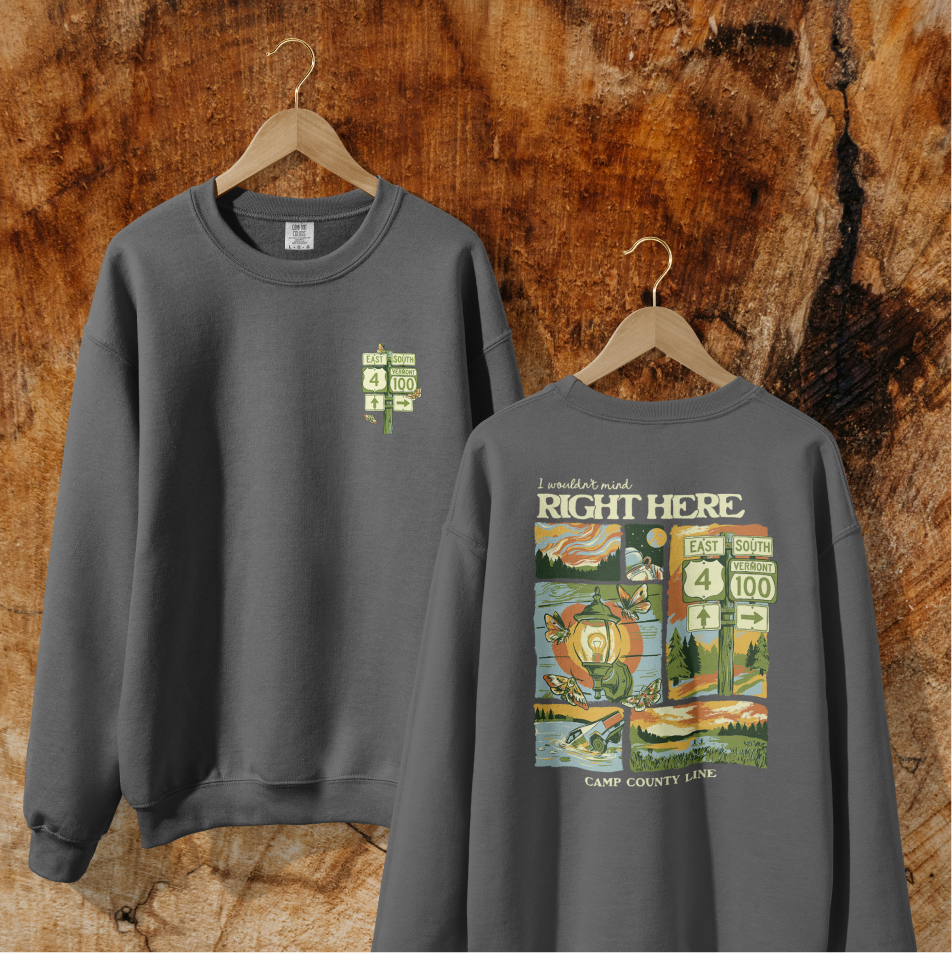 Right Here Lightweight Crewneck