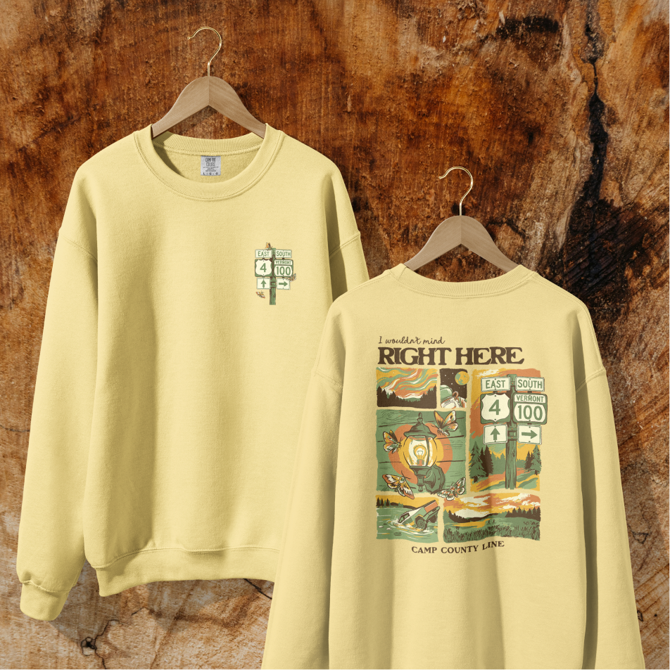 Right Here Lightweight Crewneck