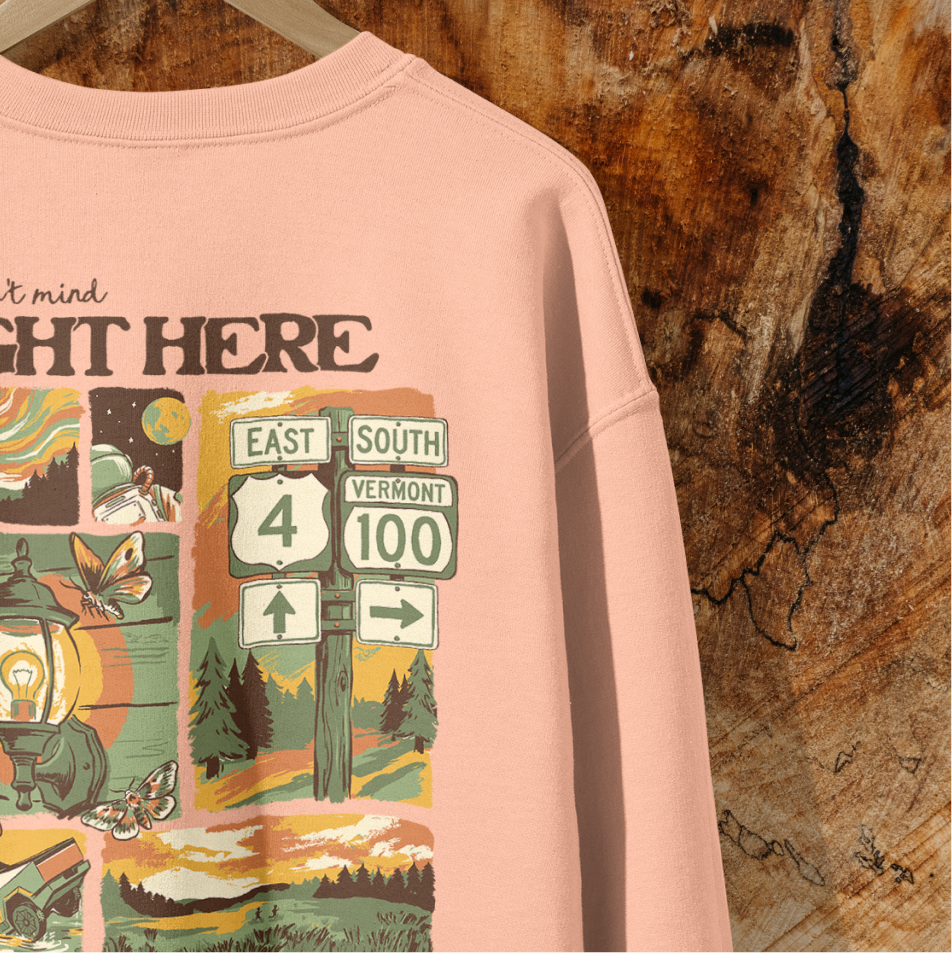 Right Here Lightweight Crewneck