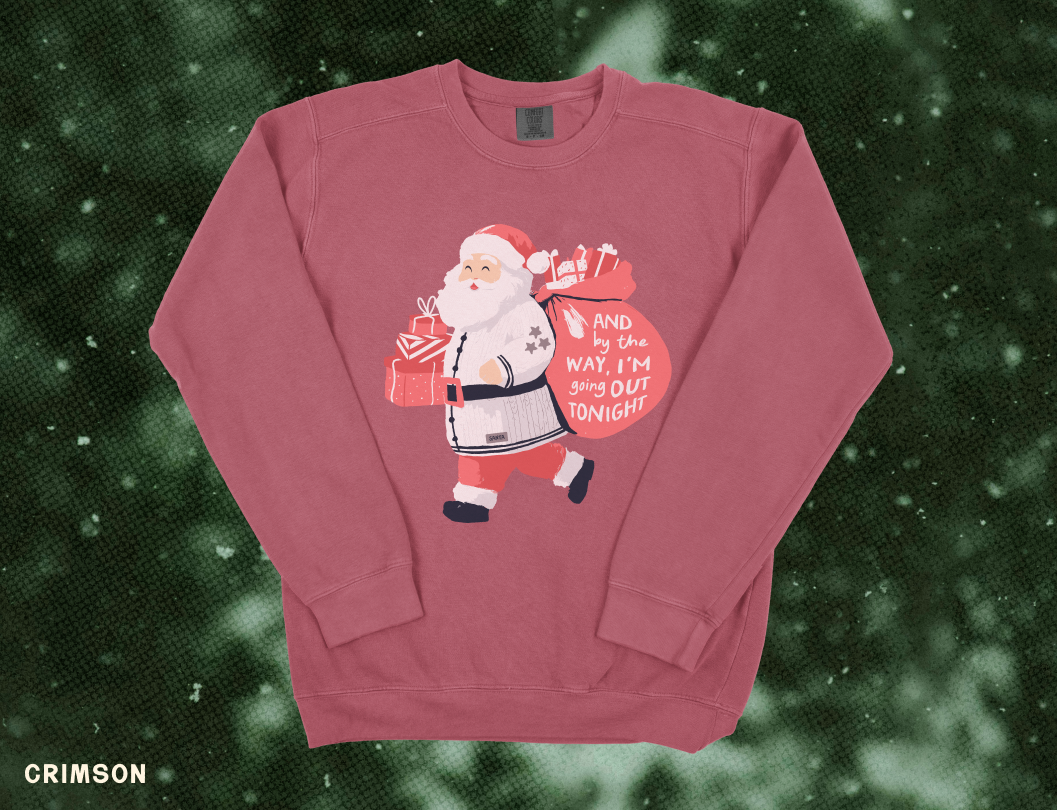 Bejeweled Santa Crewneck