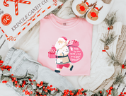 Kid's Bejeweled Santa Comfort Colors Tee