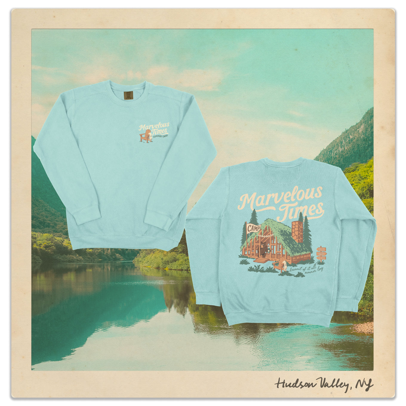 Camp Marvelous Times Lightweight Crewneck
