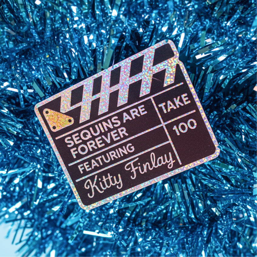 Sequins are Forever Glitter Sticker