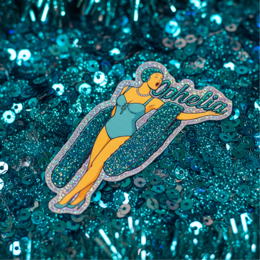 Ophelia Glitter Sticker