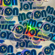 Artemis Moon Joy Holographic Sticker