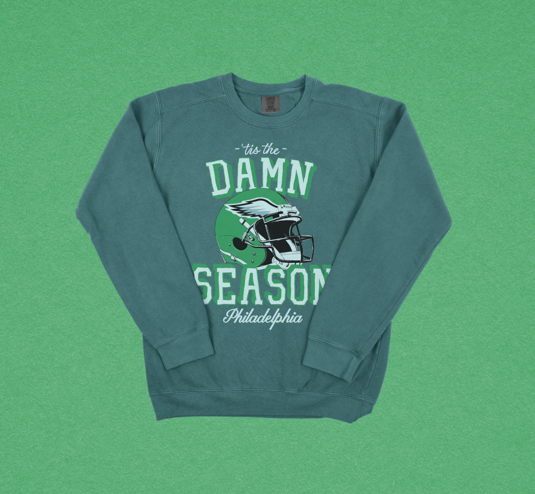 Tis The Damn Season Philly Football Crewneck