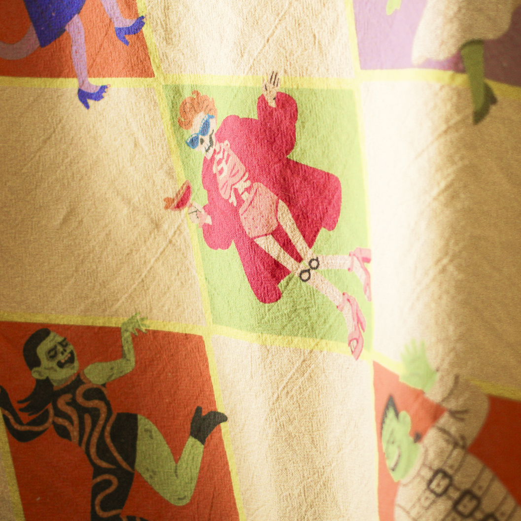 Monster Mash Eras Dish Towel