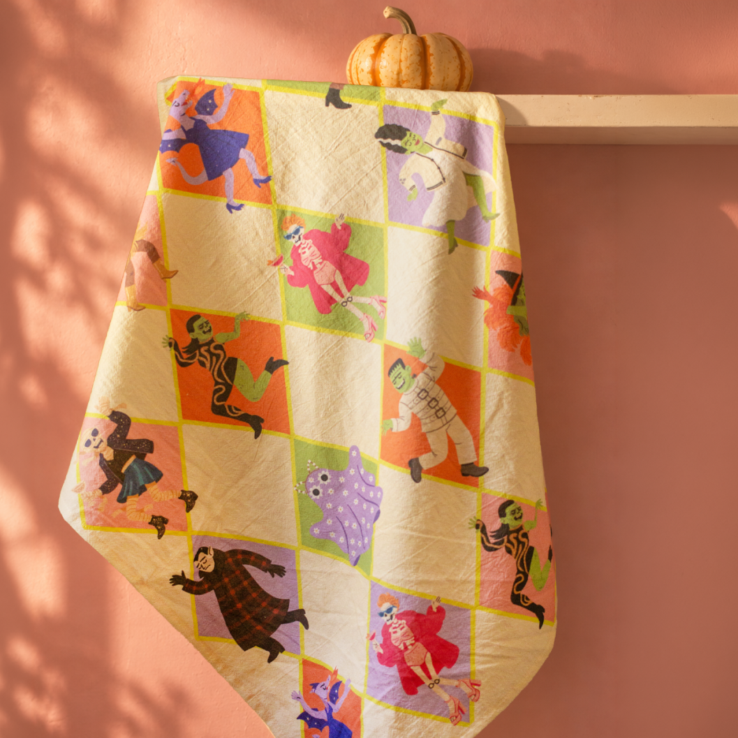 Monster Mash Eras Dish Towel