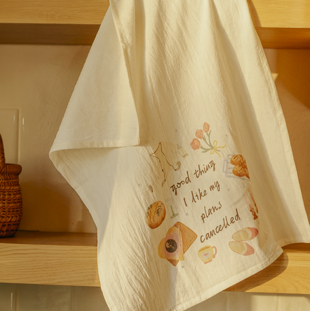 The Cancelled Plans Tea Towel