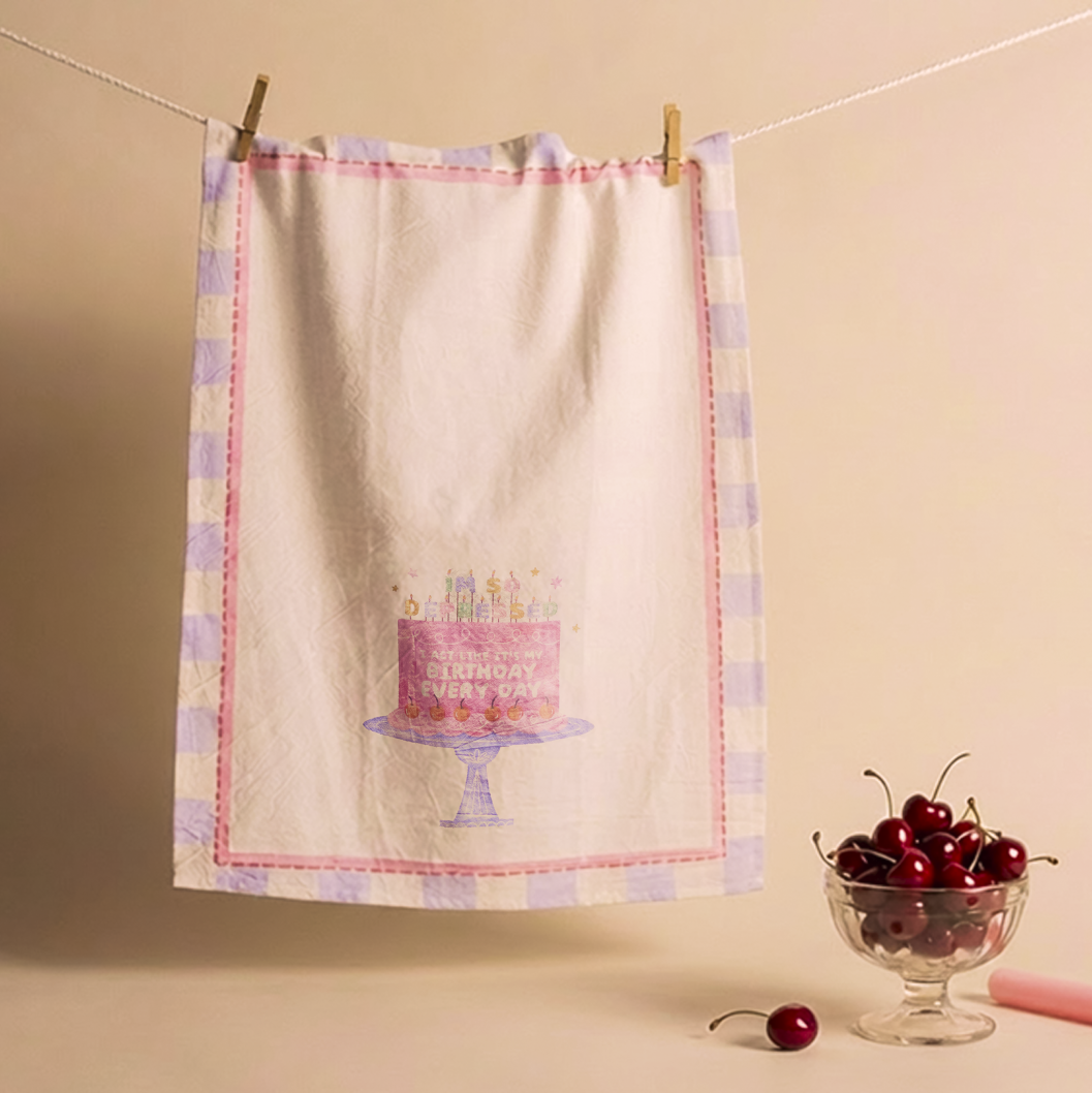 The Birthday Tea Towel