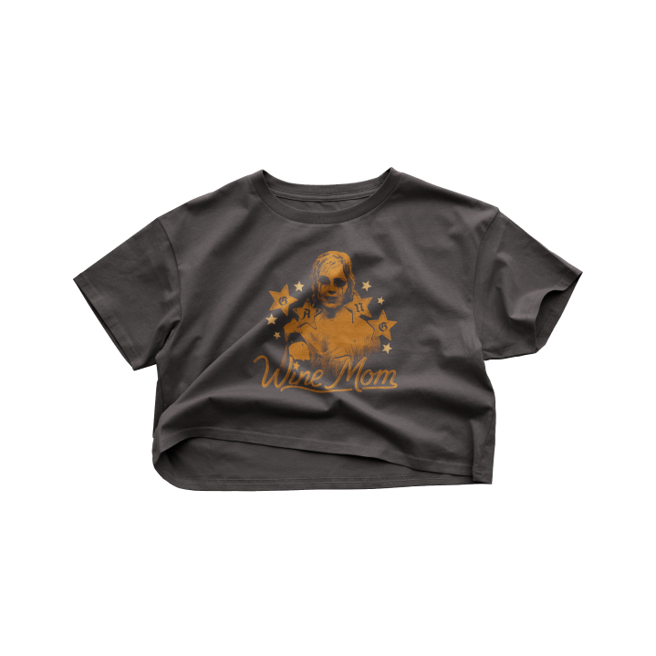 Wine Mom Gang Crop Top