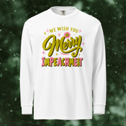 We Wish You a Merry Impeachment Long Sleeve in White
