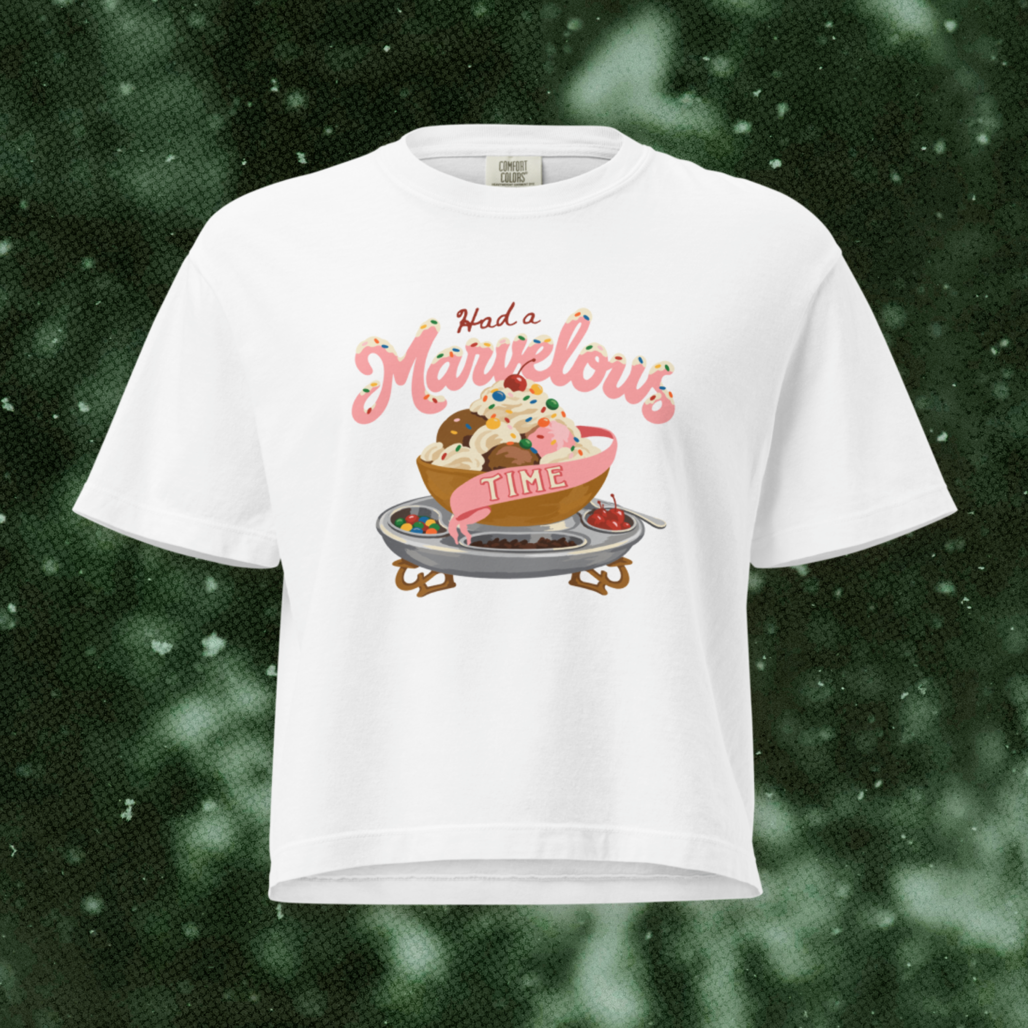 Had a Marvelous Time Sundae Boxy Tee in White