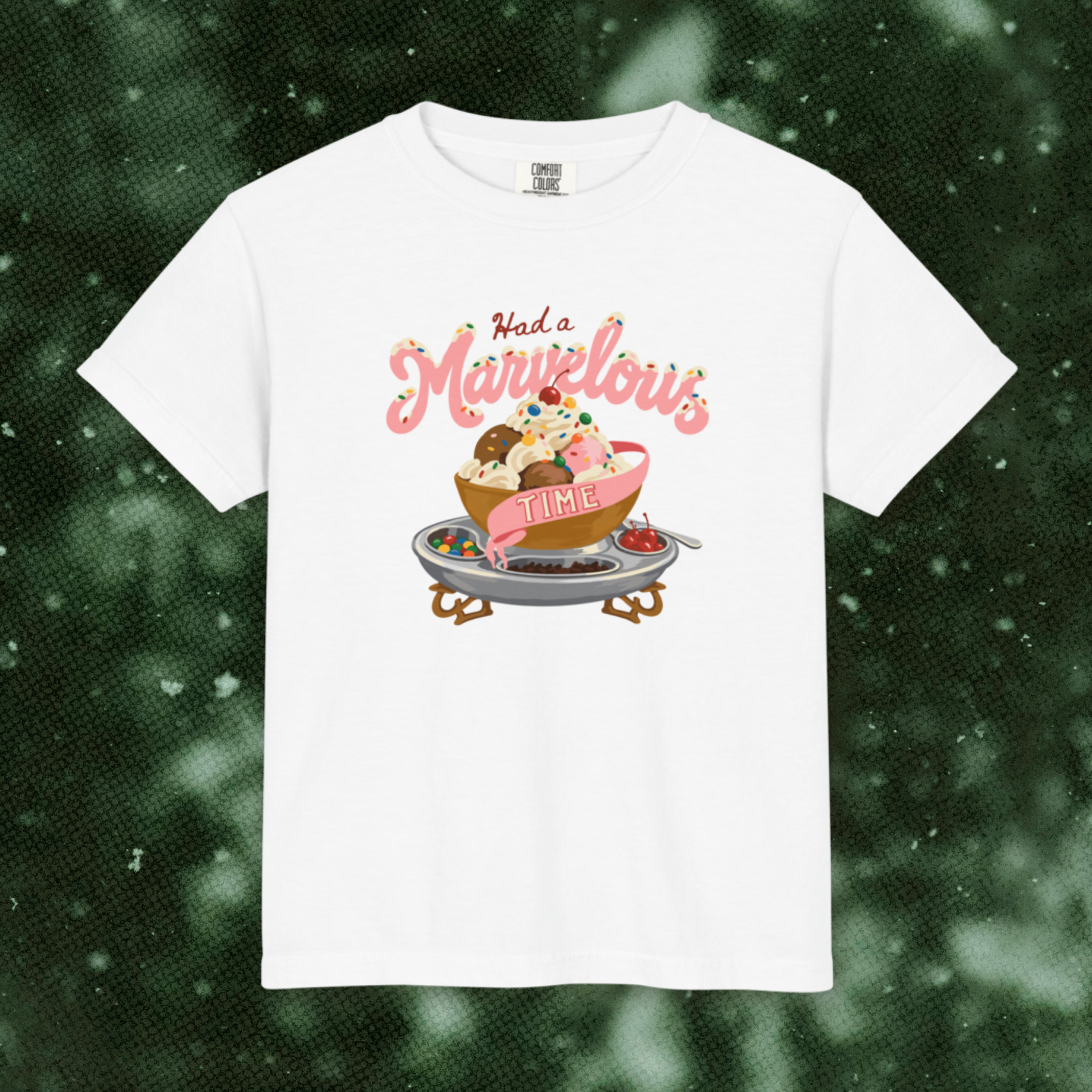 Had a Marvelous Time Sundae Youth Tee in White
