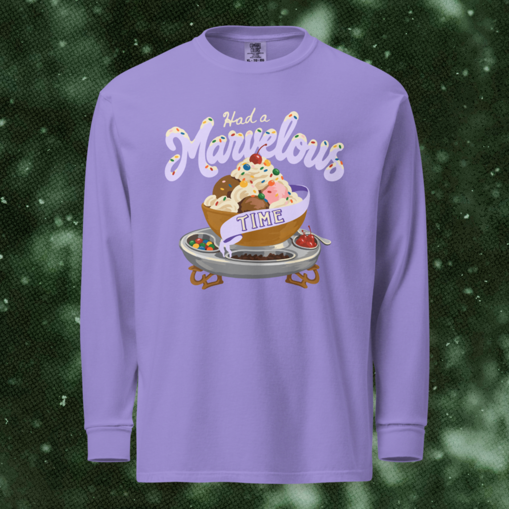 Had a Marvelous Time Sundae Long Sleeve in Violet