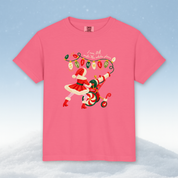 Shimmer Santa Youth Tee in Crunchberry