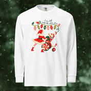 Shimmer Santa Long Sleeve in White