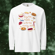 Lay the Table Thanksgiving Long Sleeve in White
