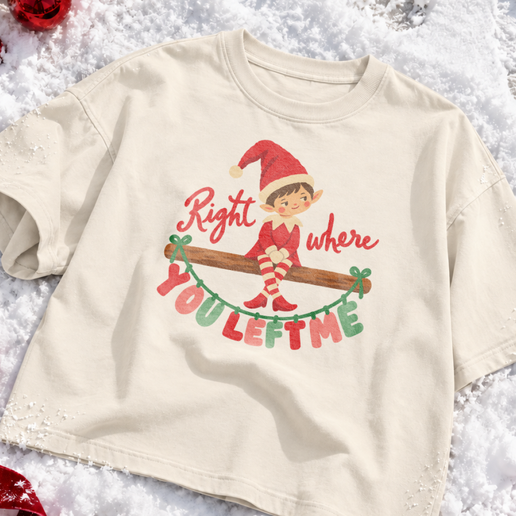 Right Where You Left Me Boxy Tee