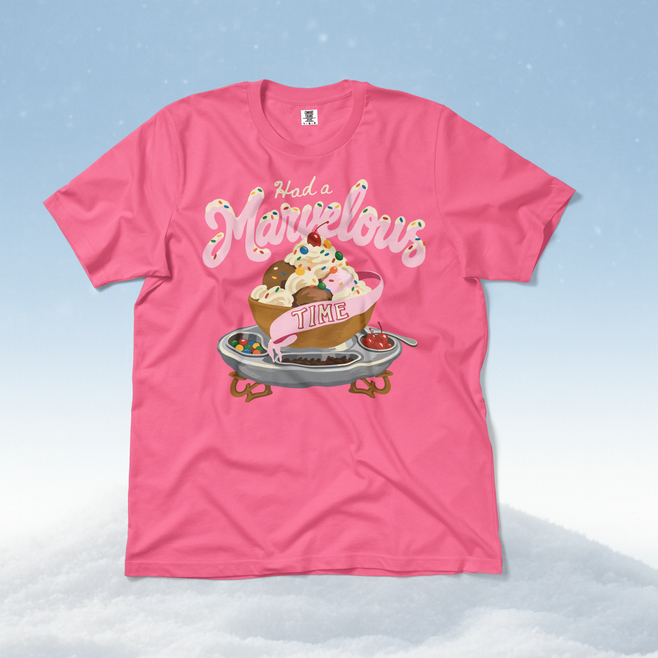Had a Marvelous Time Sundae Tee in Crunchberry