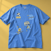Long Live Milwaukee Tee in Flo Blue, front