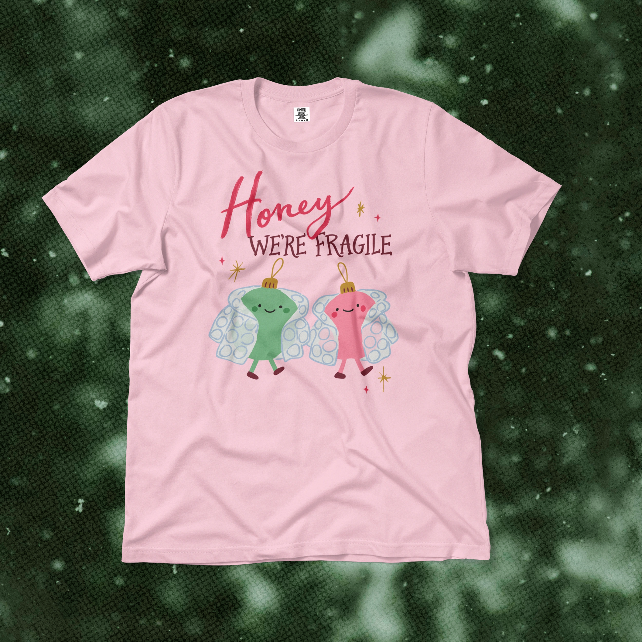 Honey We're Fragile Tee in Blossom