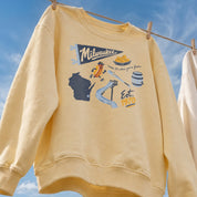 Milwaukee It's Where You're From Crewneck in Butter