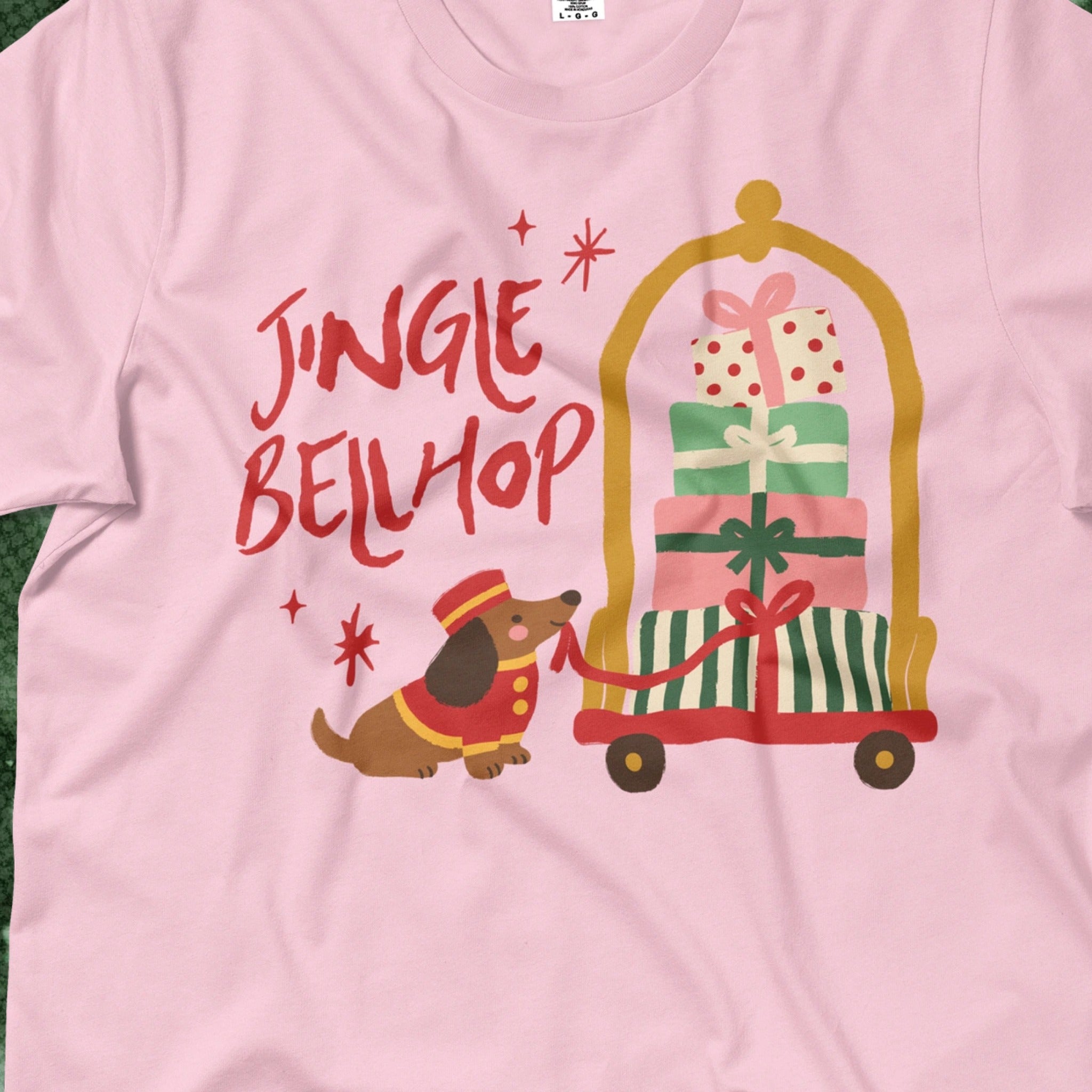 Jingle Bellhop Tee print close-up
