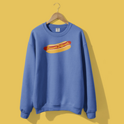 Brewed Different Hot Dog Crewneck in Flo Blue