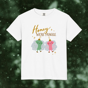 Kid's Honey We're Fragile Tee in White