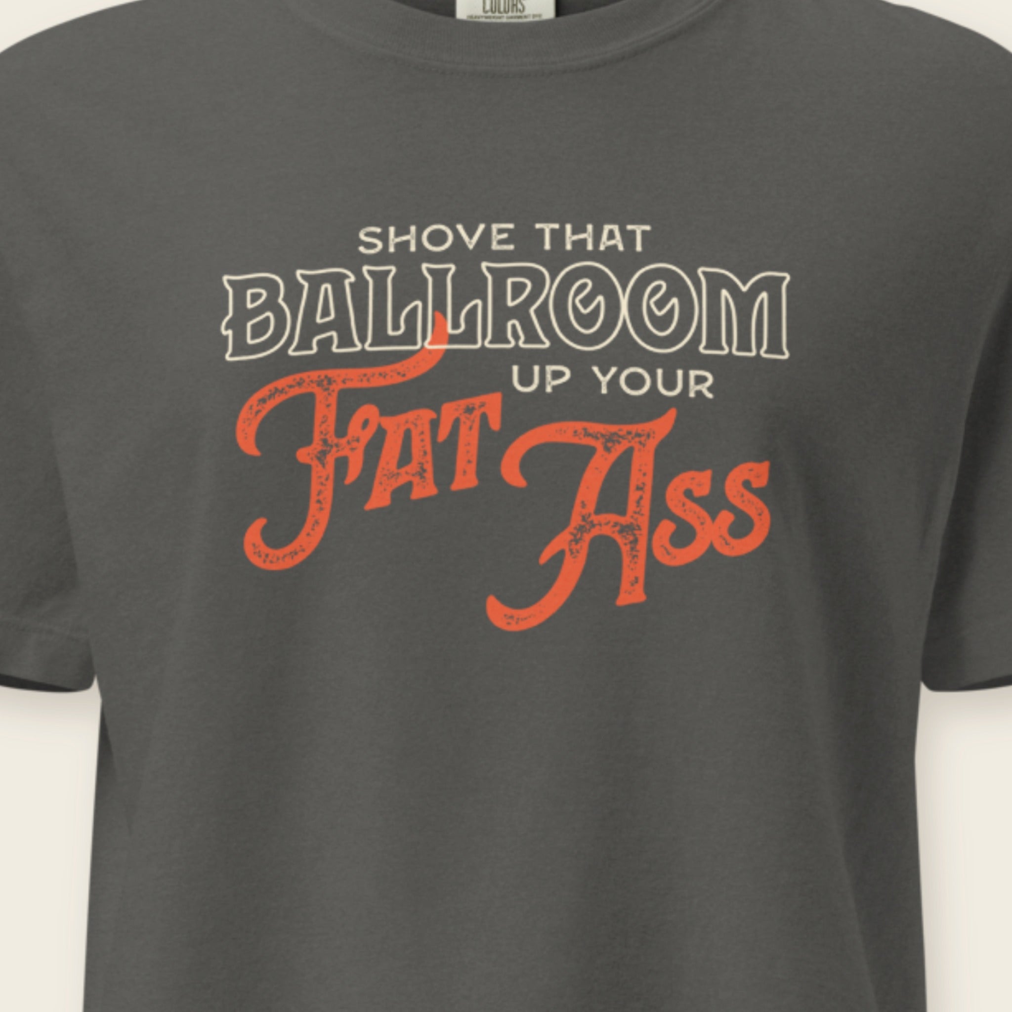 Shove That Ballroom Boxy Tee print close-up